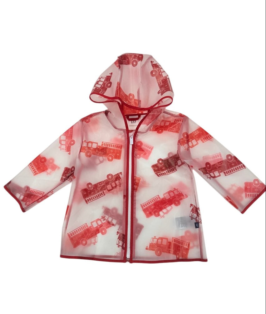 Gap Fire Truck Rain Jacket 12-18M