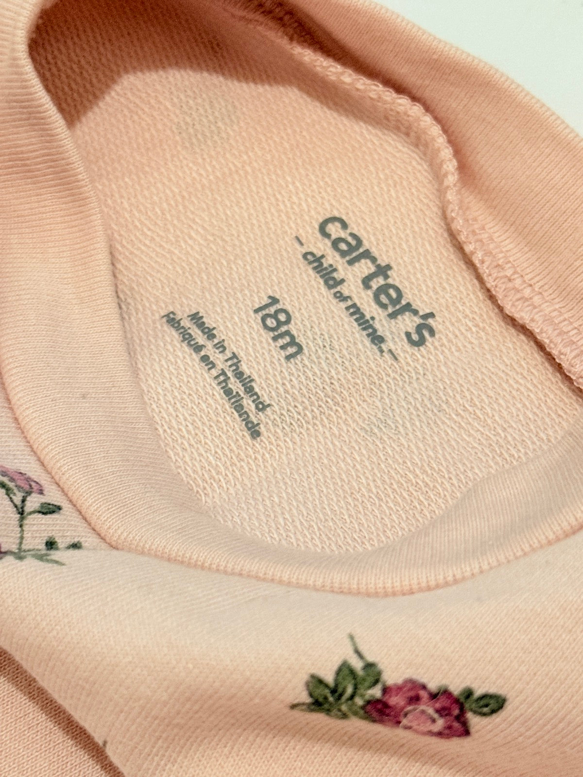 Carter's Floral Pink Romper 18m
