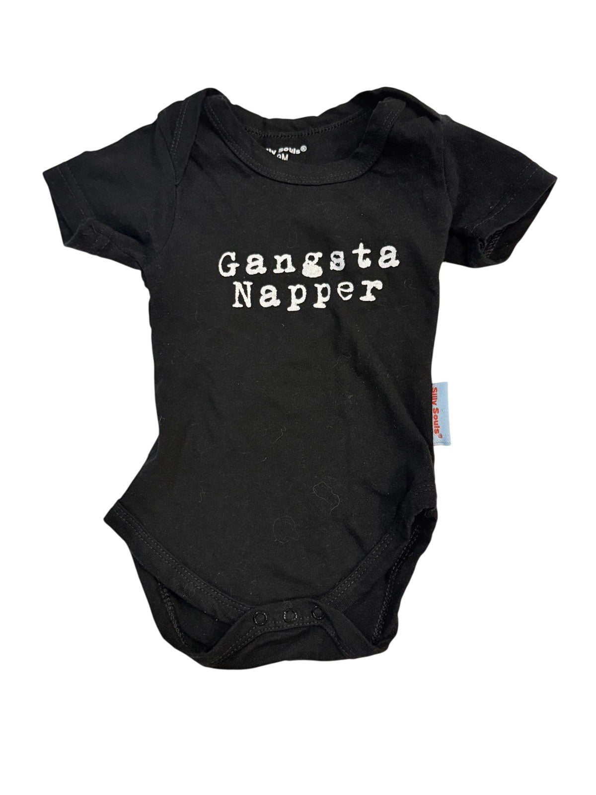 Silly Souls Gangsta Napper Bodysuit 6-9M