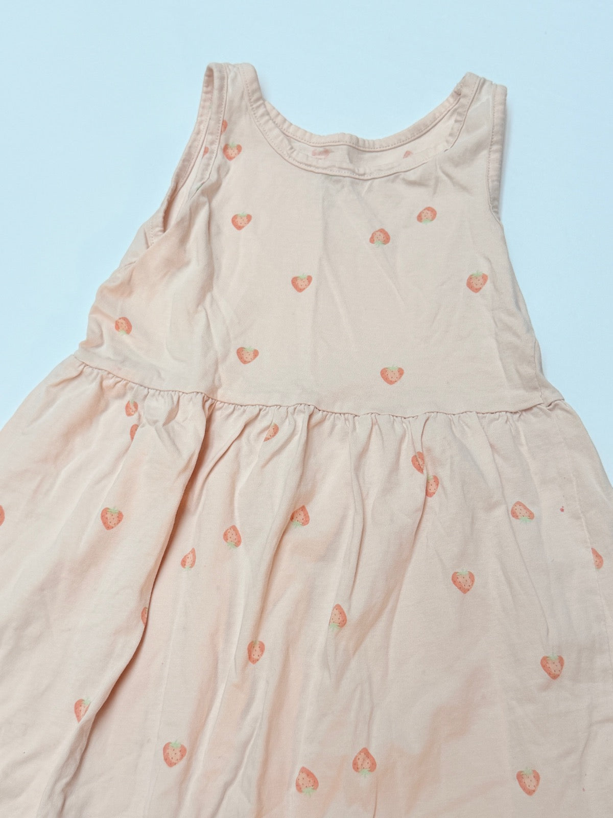 H&M Strawberry Print Dress Size 6-8Y