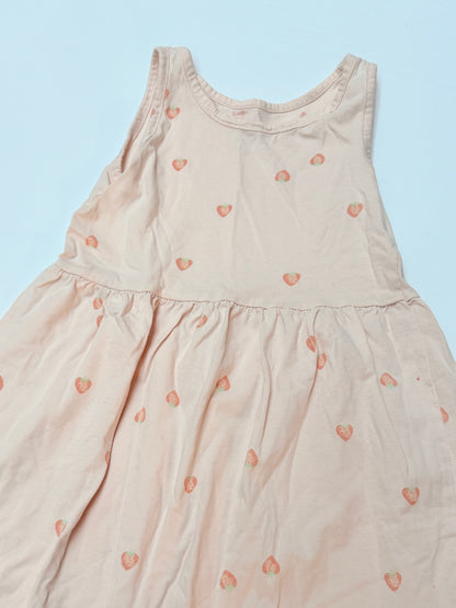 H&M Strawberry Print Dress Size 6-8Y