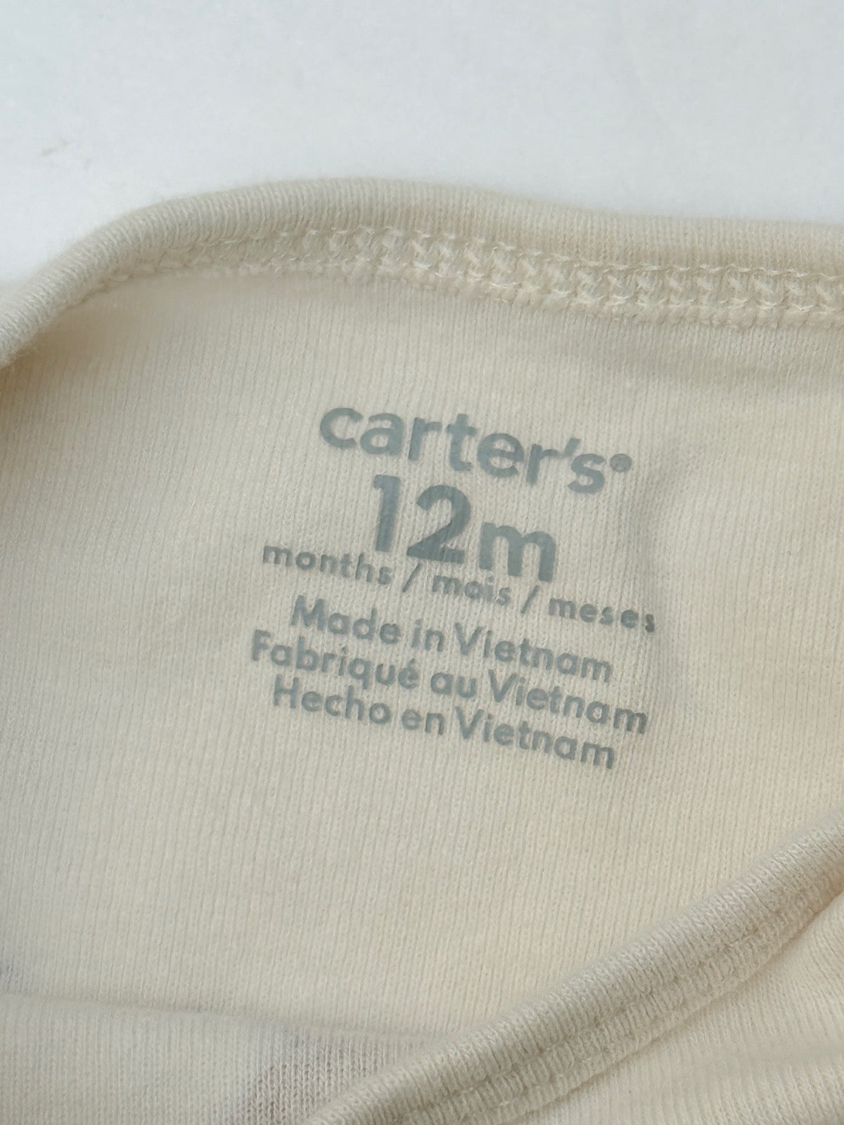 Carter's Bunny Print Bodysuit 12M