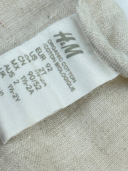 H&M Organic Linen Tee Two Pockets 2T