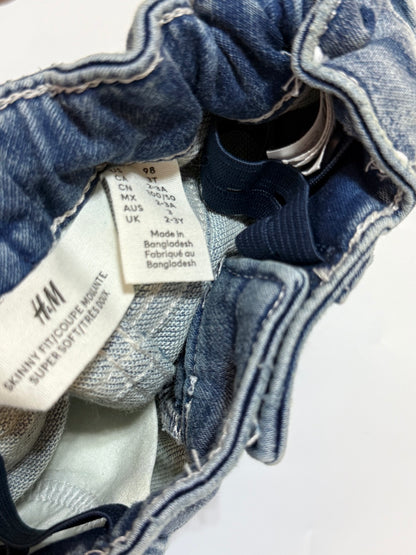 H&M Skinny Fit Blue Jeans 3T