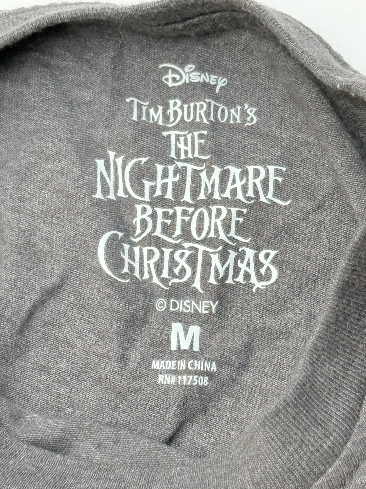 Disney Nightmare Before Christmas Sequin T-Shirt M