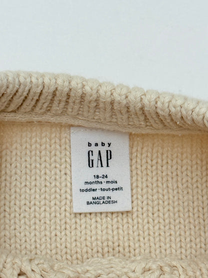 Baby Gap Cream Cable Knit Sweater 18-24M