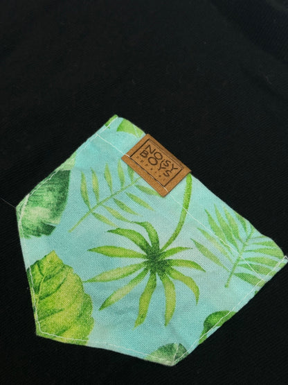 Noisy Boys Apparel Black Tropical Pocket Tee Size 2