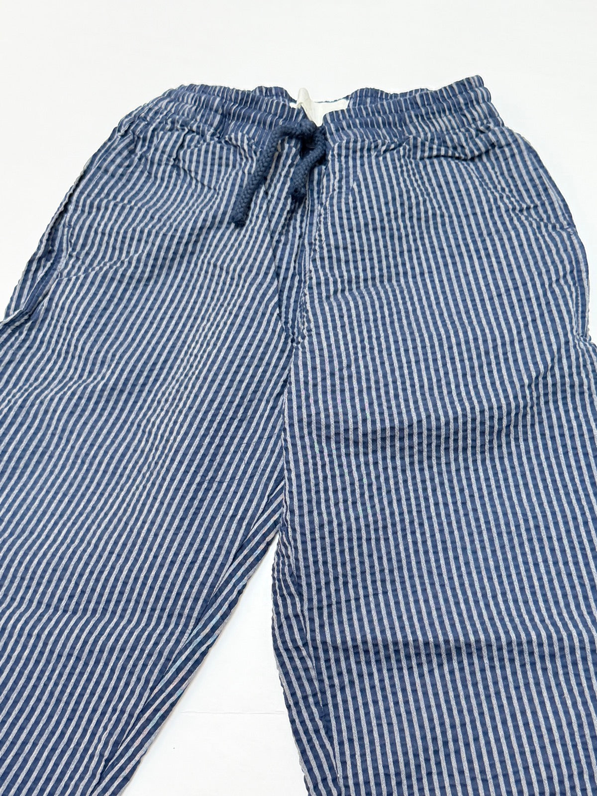 Zara Striped Seersucker Wide-Leg Pants 5Y
