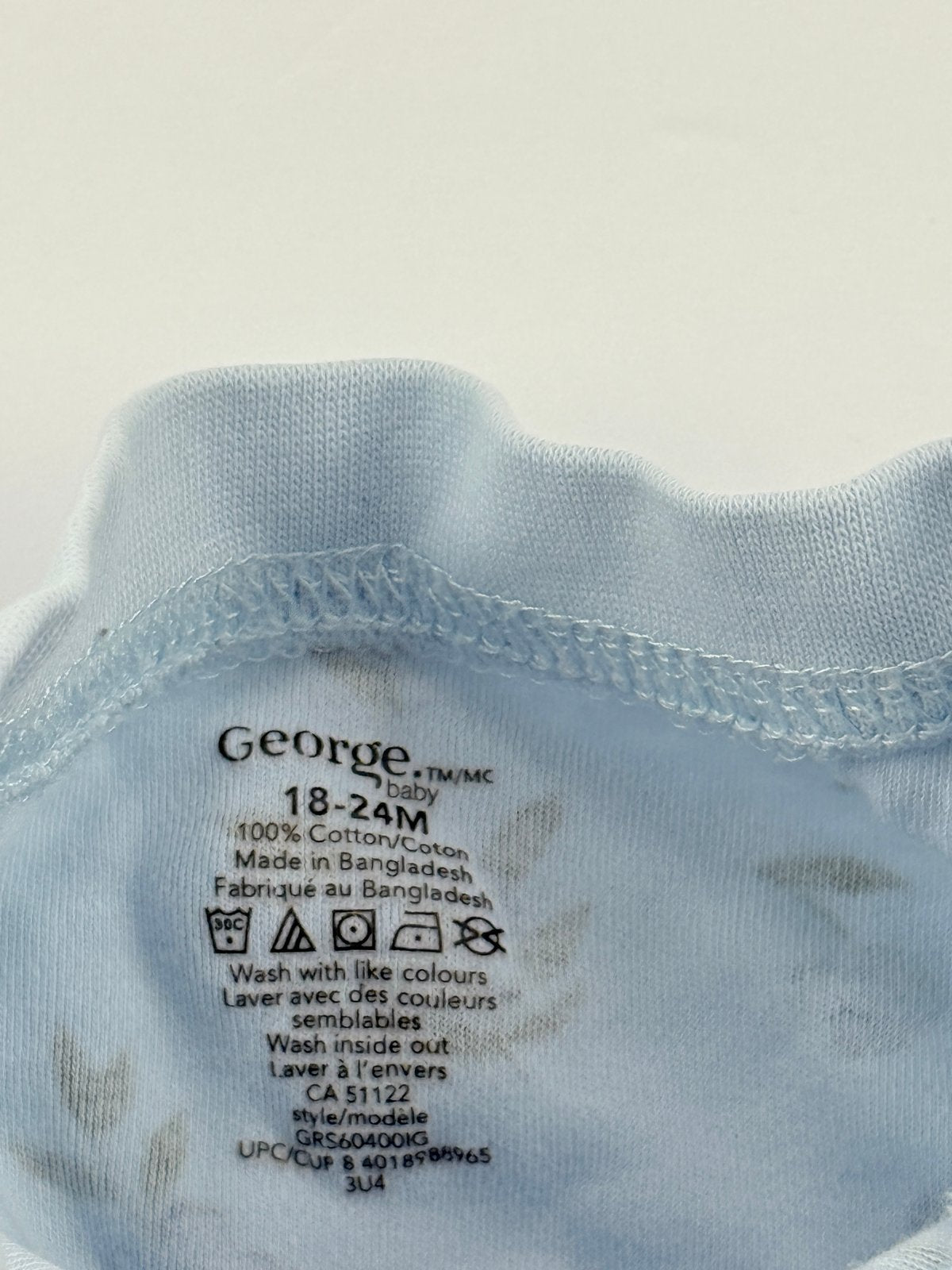 George Baby Blueberry Floral Sleeper 18-24M