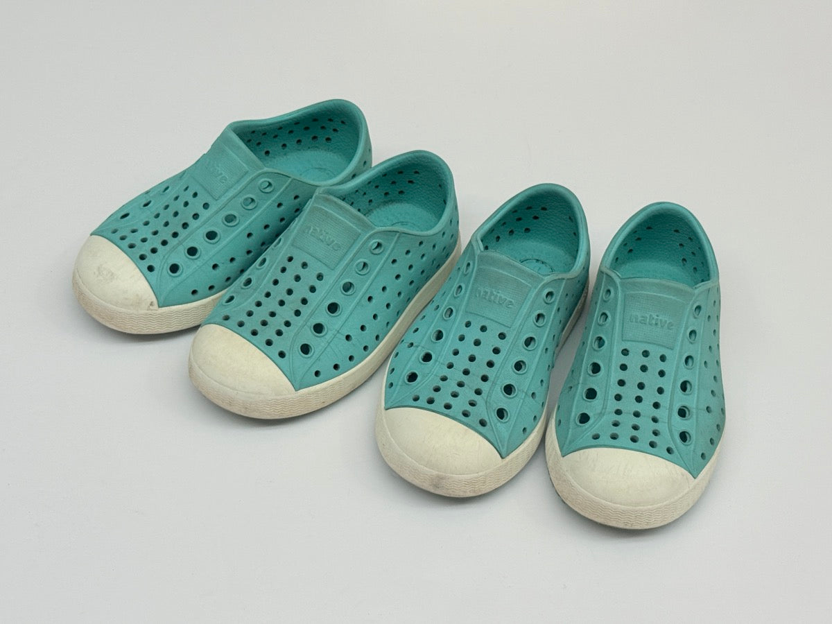 Native Jefferson Teal Slip-On Shoes Bundle
