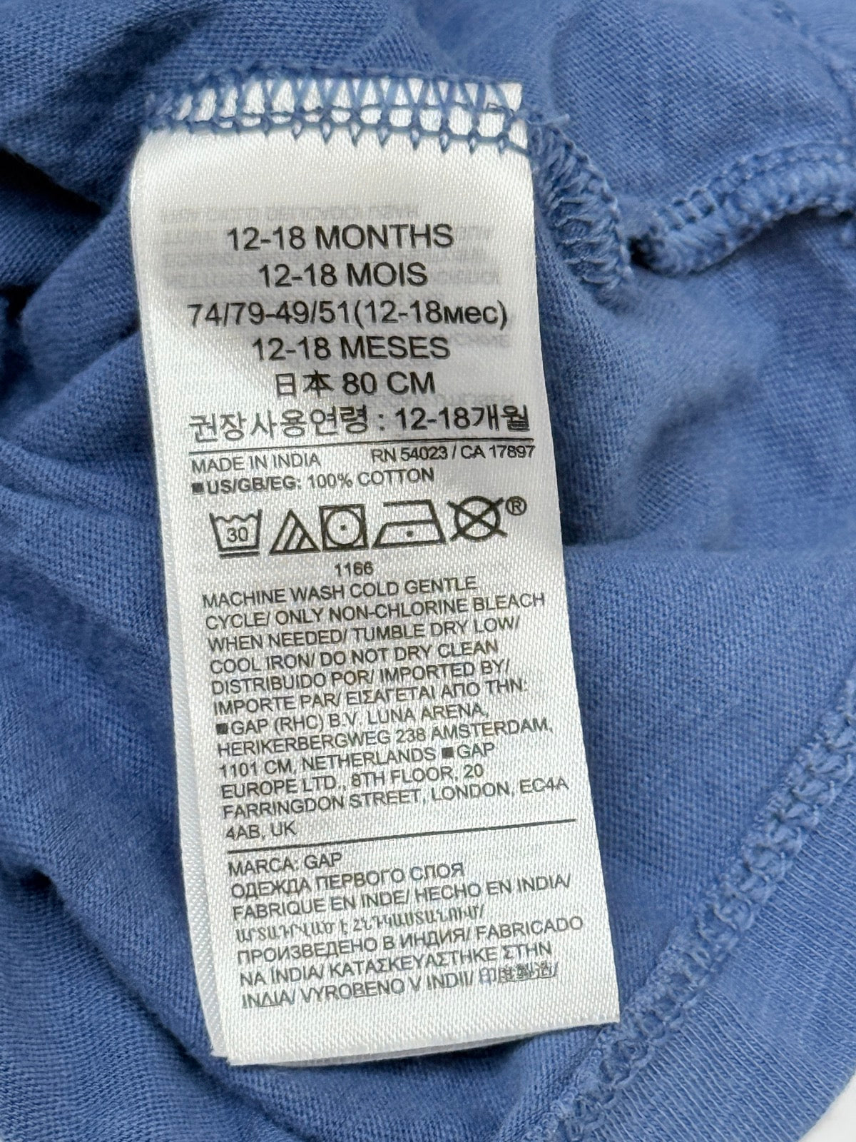 Baby Gap Bear Graphic T-Shirt 12-18M