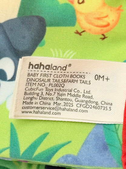 Hahaland Farm Animal Tails Cloth Book