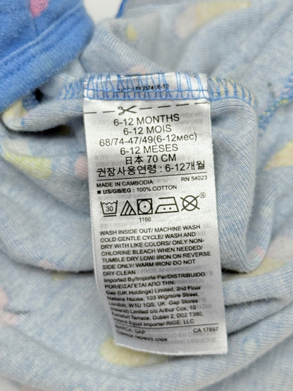 Gap Ice Cream Print Zip Pajamas 6-12M