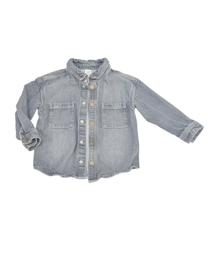 H&M Gray Denim Shirt 2T