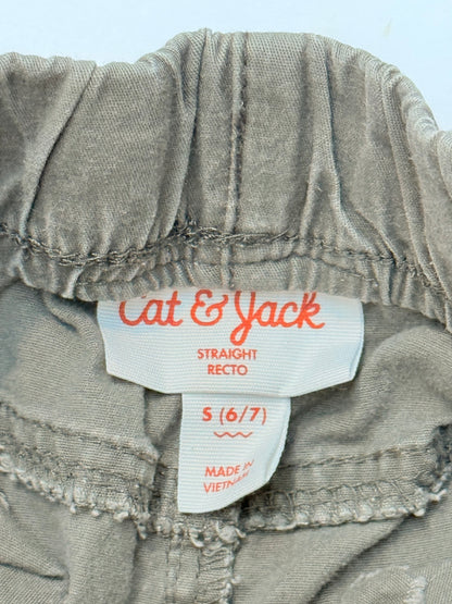 Cat & Jack Gray Pull-On Pants Size 6/7