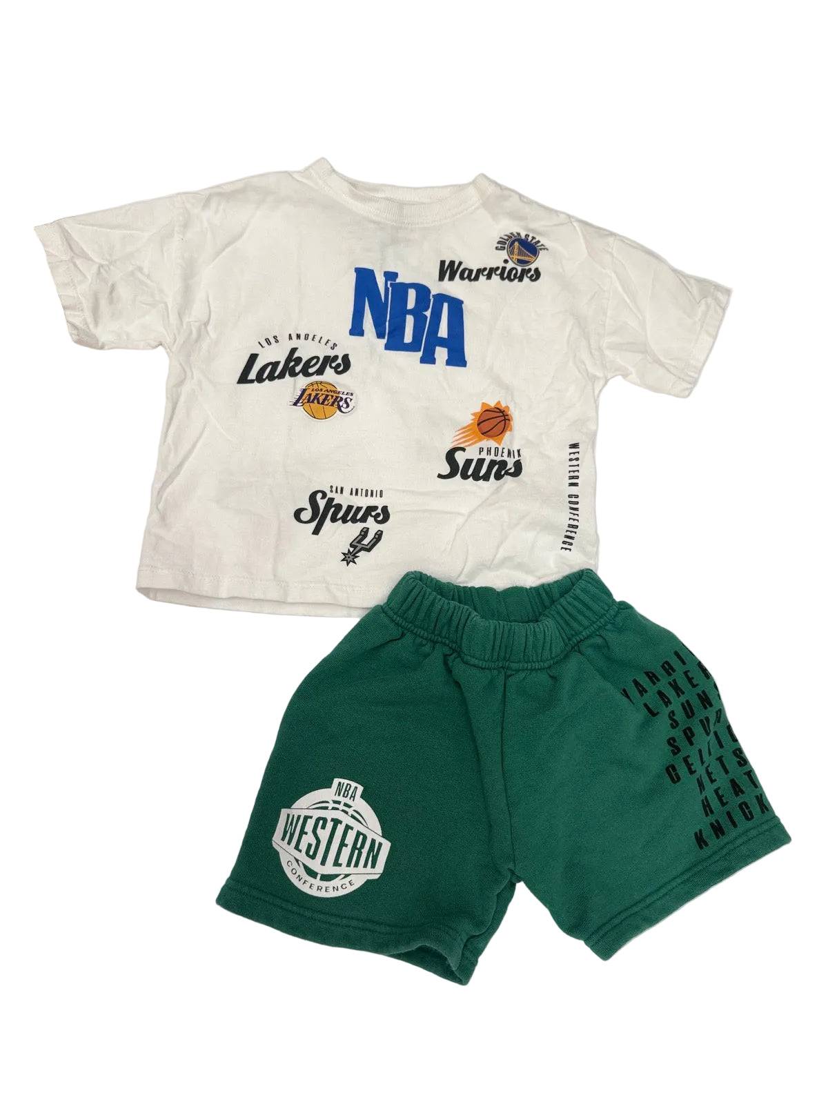Zara NBA Graphic T-Shirt and Shorts Set 4T