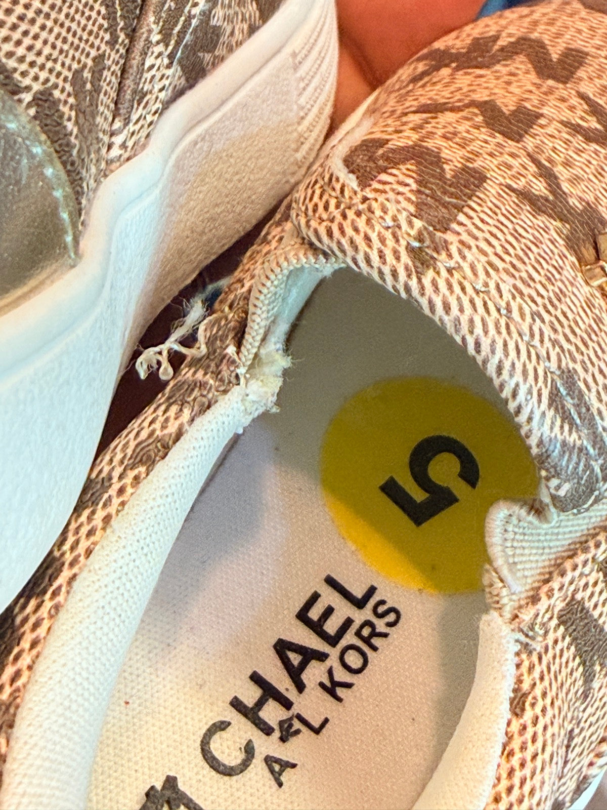 Michael Kors MK Logo Slip-On Sneaker Size 5C