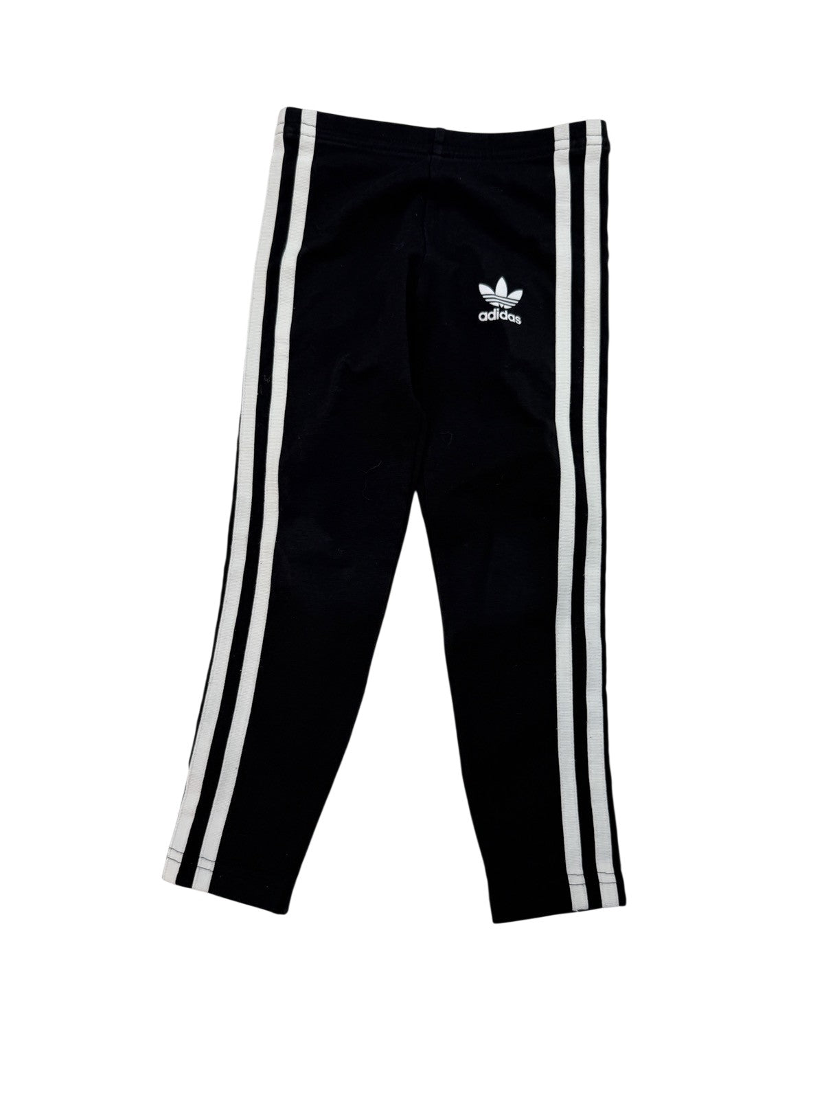 Adidas Originals 3-Stripe Black Leggings 4T