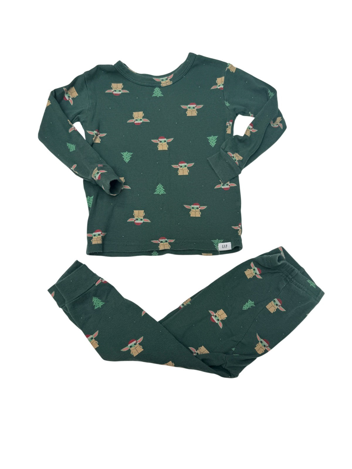 Gap Star Wars Baby Yoda Christmas Pajama Set 2T