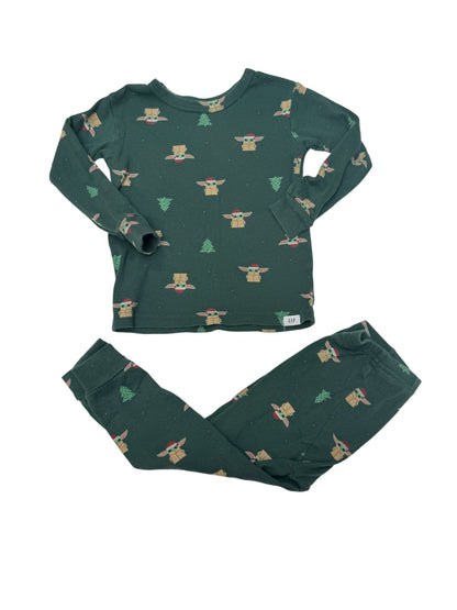 Gap Star Wars Baby Yoda Christmas Pajama Set 2T