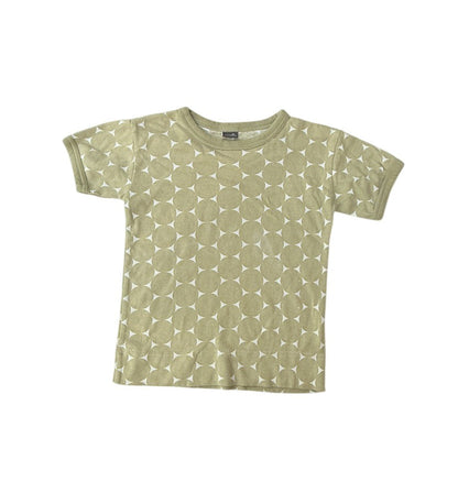 Nanoou Olive Circle Print T-Shirt Size 128 (7-8yr)