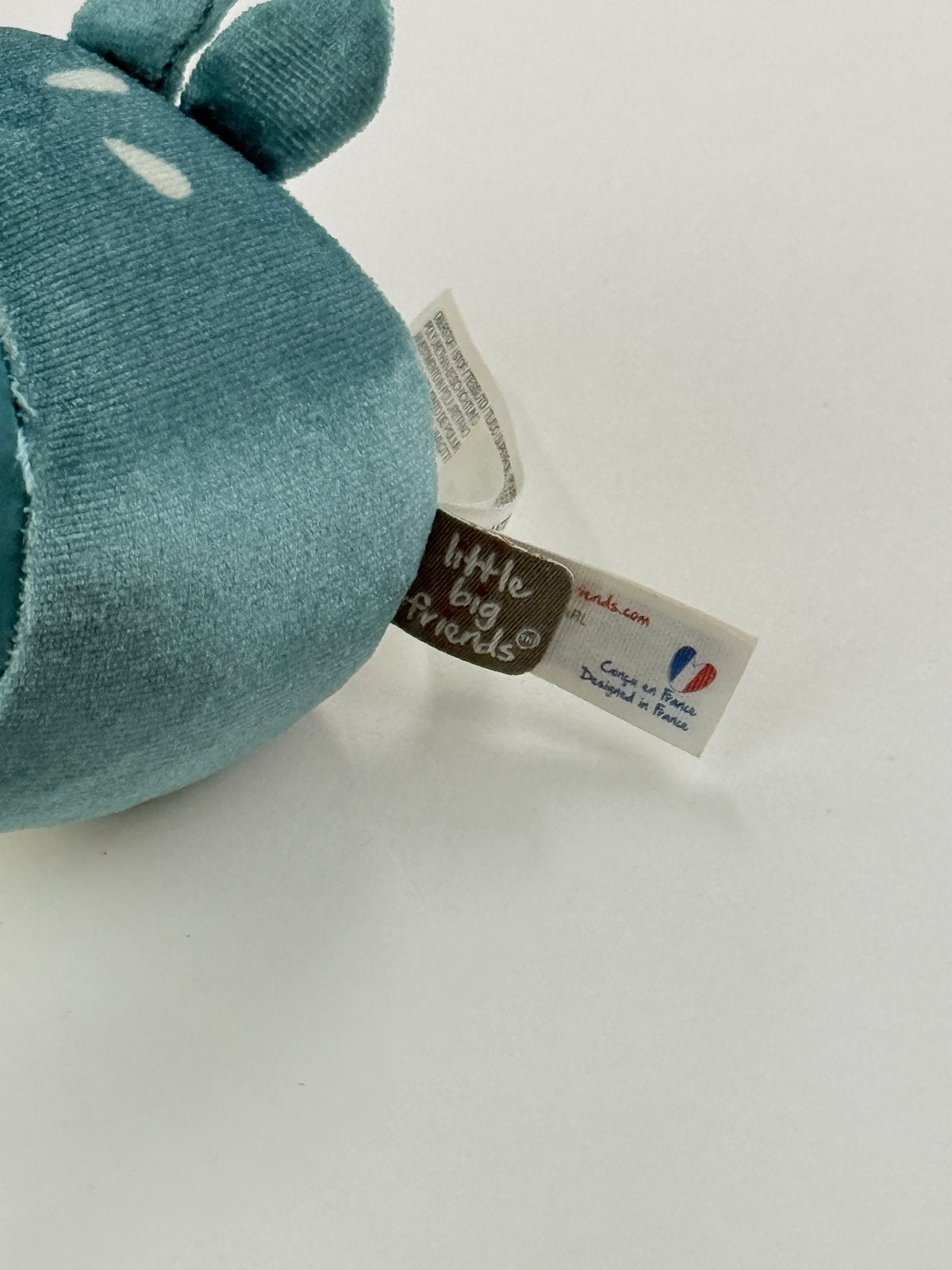 Little Big Friends Teal Whale Plush Toy