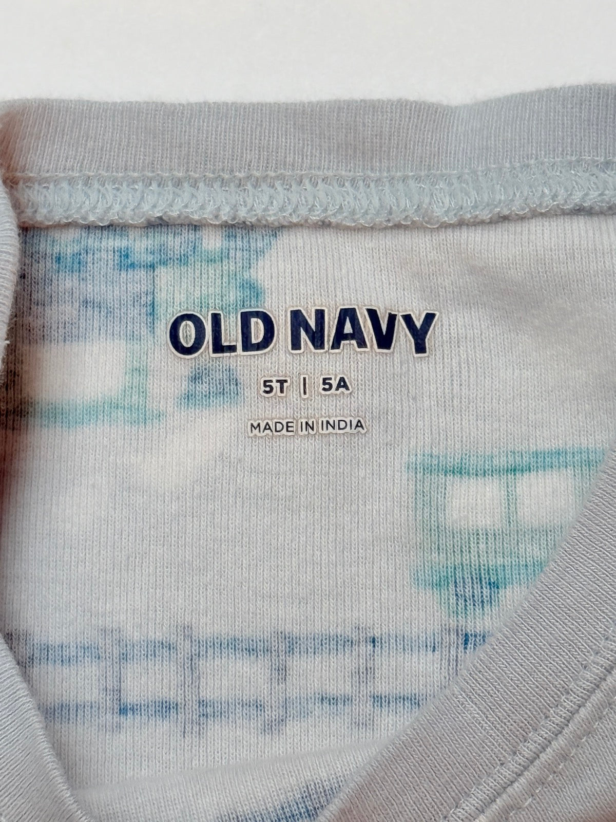 Old Navy Train Print Pajama Set 5T