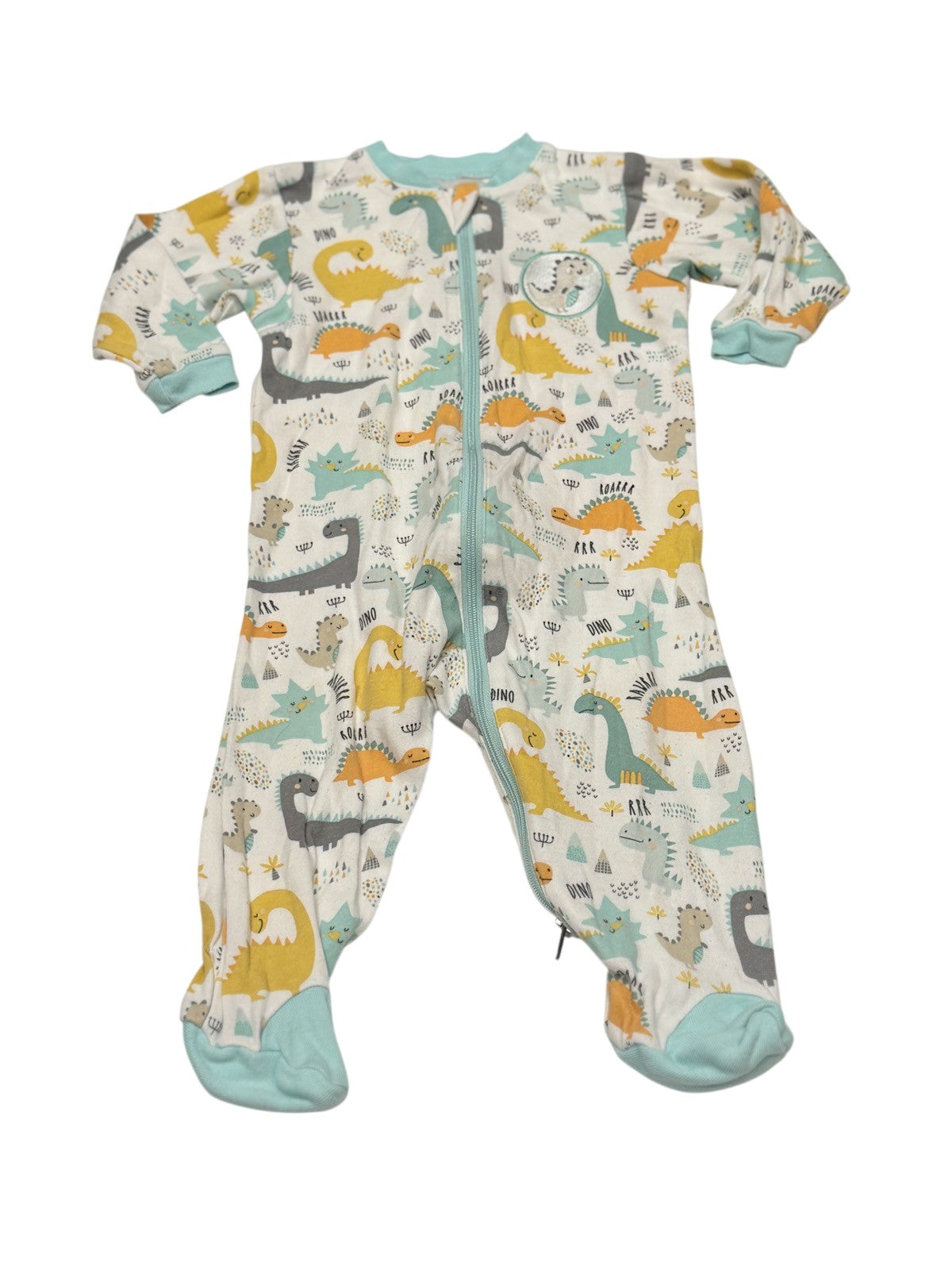 Tuffy Dinosaur Footed Sleeper 6M