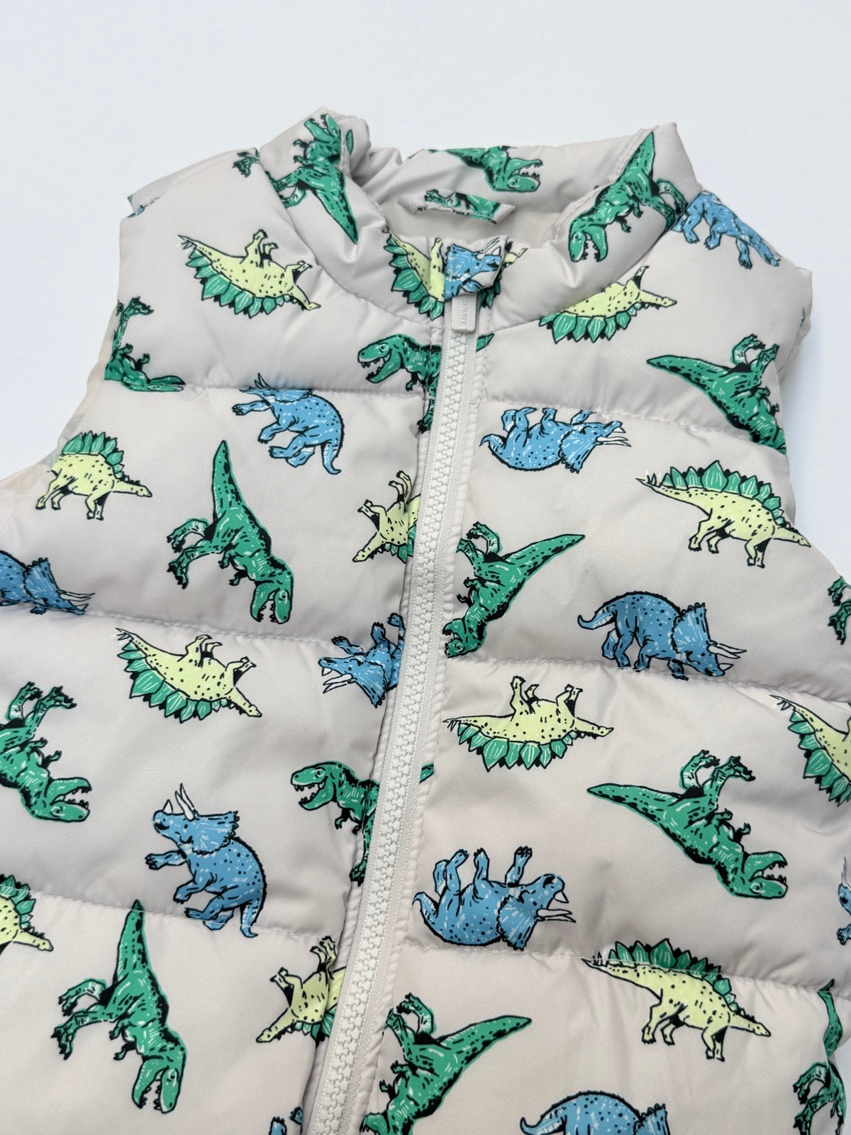 NWT - Old Navy Dinosaur Print Puffer Vest 18-24M