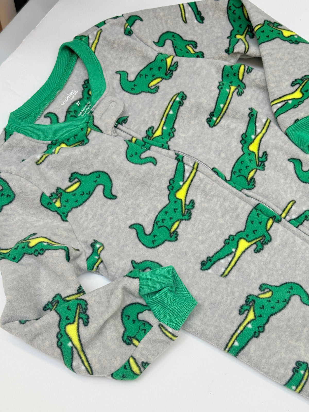 Simple Joys by Carter's Alligator Footed Pajama 3T