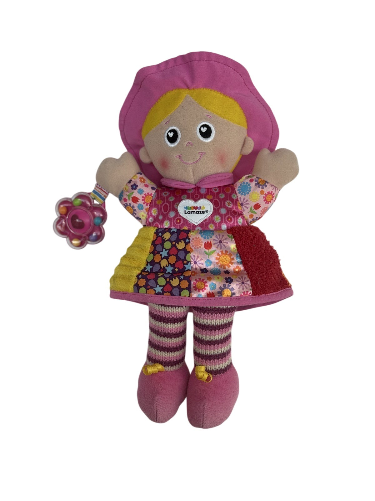 Lamaze Girl Doll Plush Rattle Toy