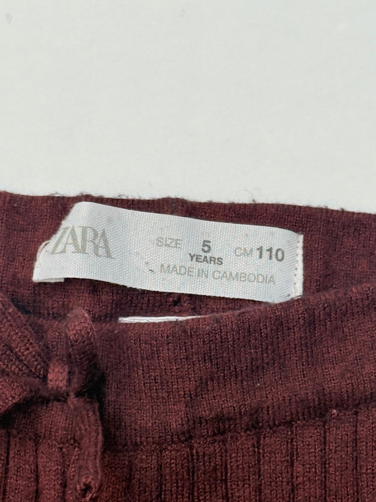 Zara Ribbed Flare Pants Size 5Y