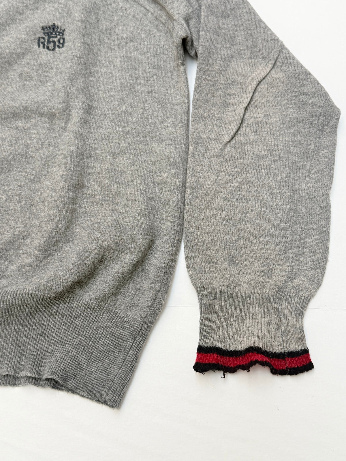 River Woods Gray Quarter-Zip Sweater Size 12