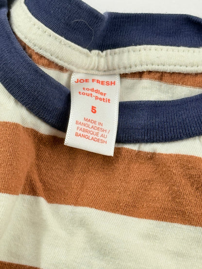 Joe Fresh Striped Long Sleeve T-Shirt Size 5