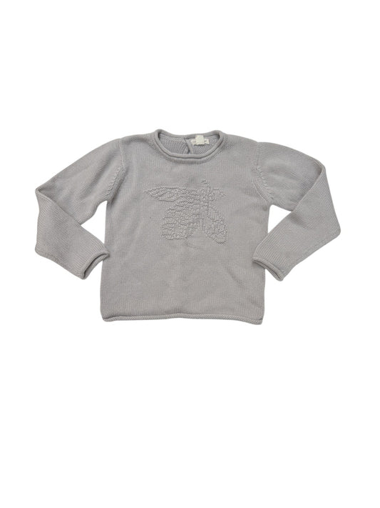 Burt's Bees Kids Gray Knit Sweater 4T