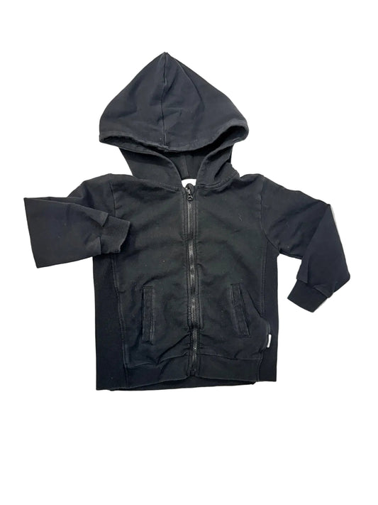 Miles Baby Black Zip-Up Hoodie Size 3