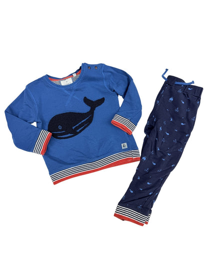 Junior J Whale Sweatshirt & Pants Set 18-24m