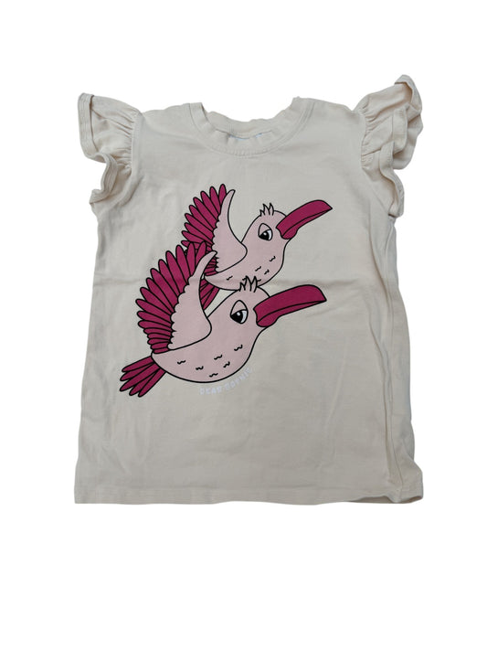 Dear Sophie Bird Print T-Shirt 4-5/5-6Y