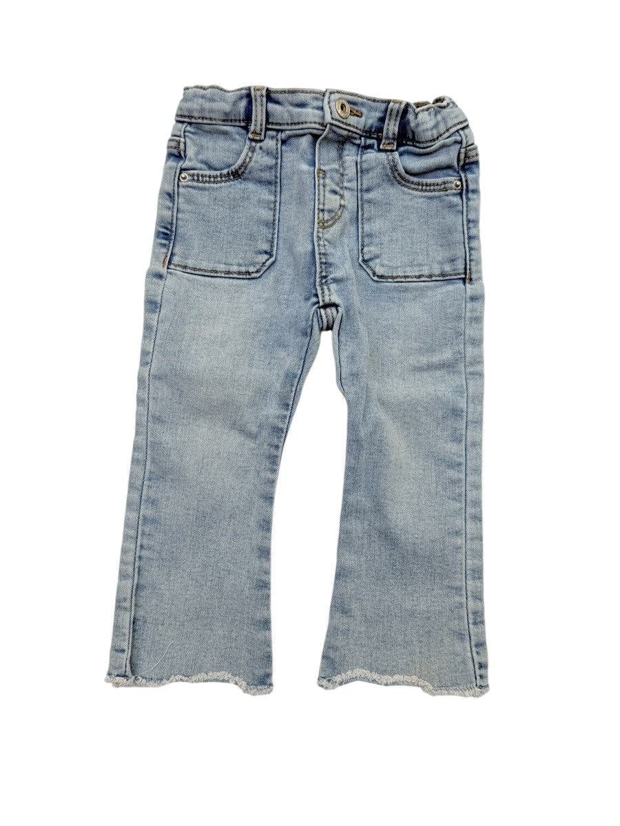 Zara Light Wash Flare Jeans 18-24m