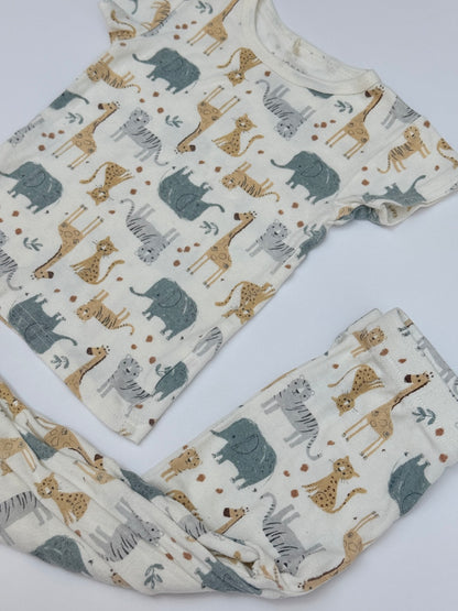 Chickpea Safari Animal Pajama Set 3T