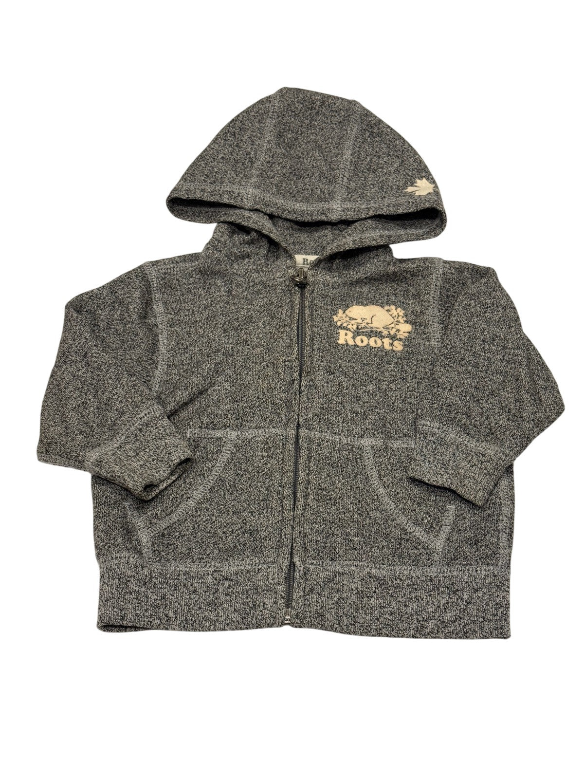 Roots Baby Gray Zip Hoodie 12-18M