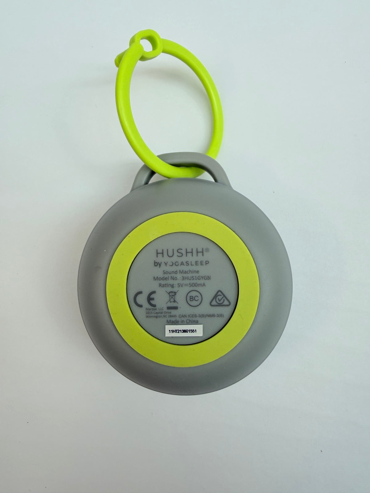Hushh by Yogasleep Portable Sound Machine Grey