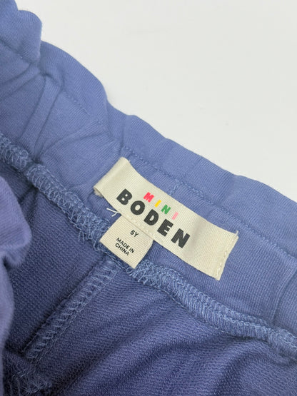 Mini Boden Blue Eyelet Scallop Shorts 5Y