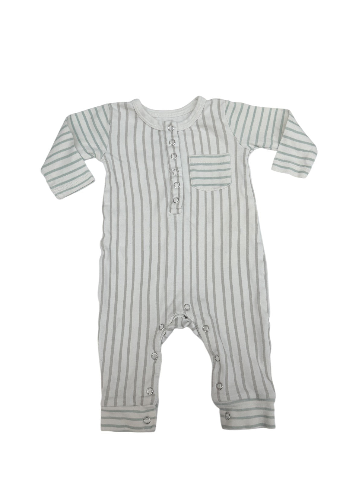 Pehr Striped Organic Cotton Romper 0-3M