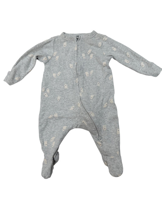Old Navy Ghost Print Footed Sleeper 0-3M