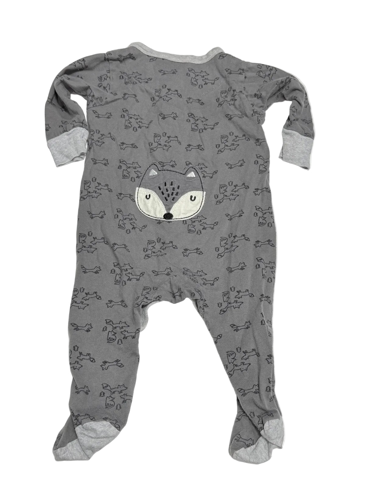 Just Born Organic Fox Footed Sleeper 3-6M