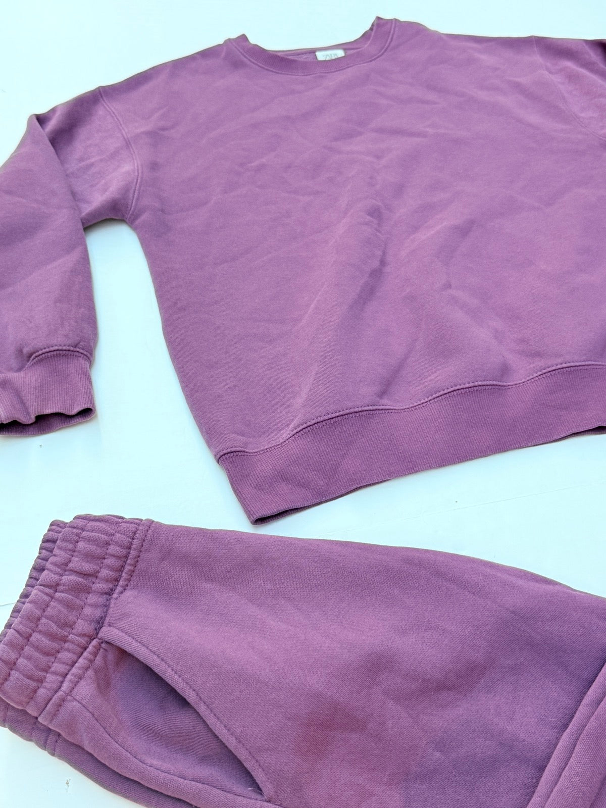 Zara Purple Sweatsuit Set Size 11-12