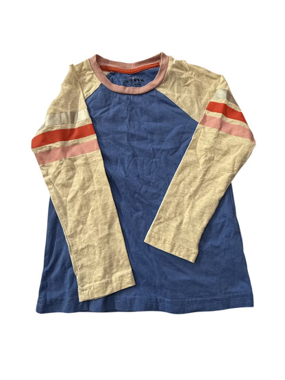 Mini Boden Raglan Stripe Long Sleeve Tee 5-6Y