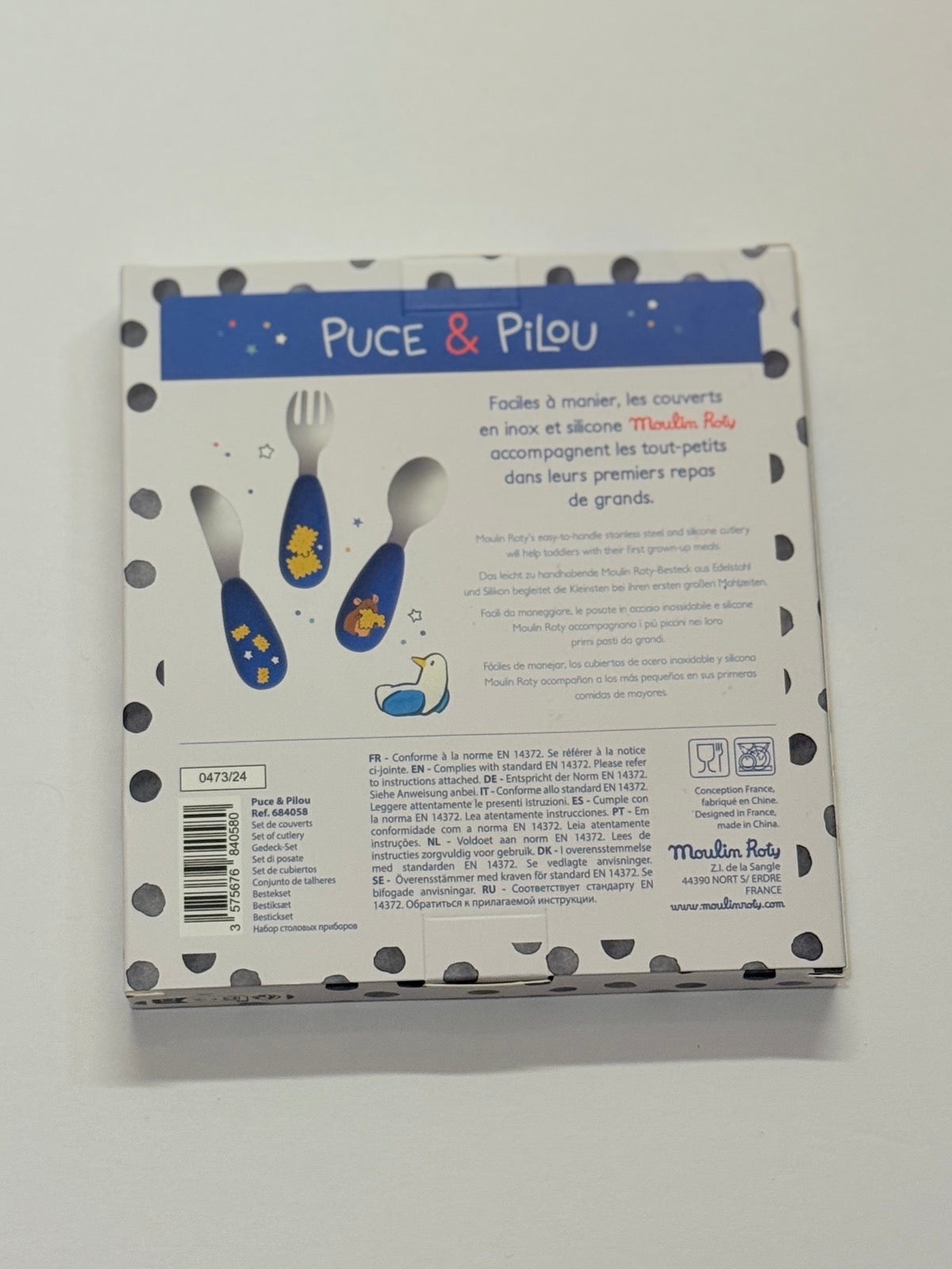 Moulin Roty Puce & Pilou Baby Cutlery Set