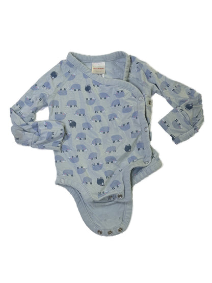 Hanna Andersson Sheep Print Bodysuit 6-12m